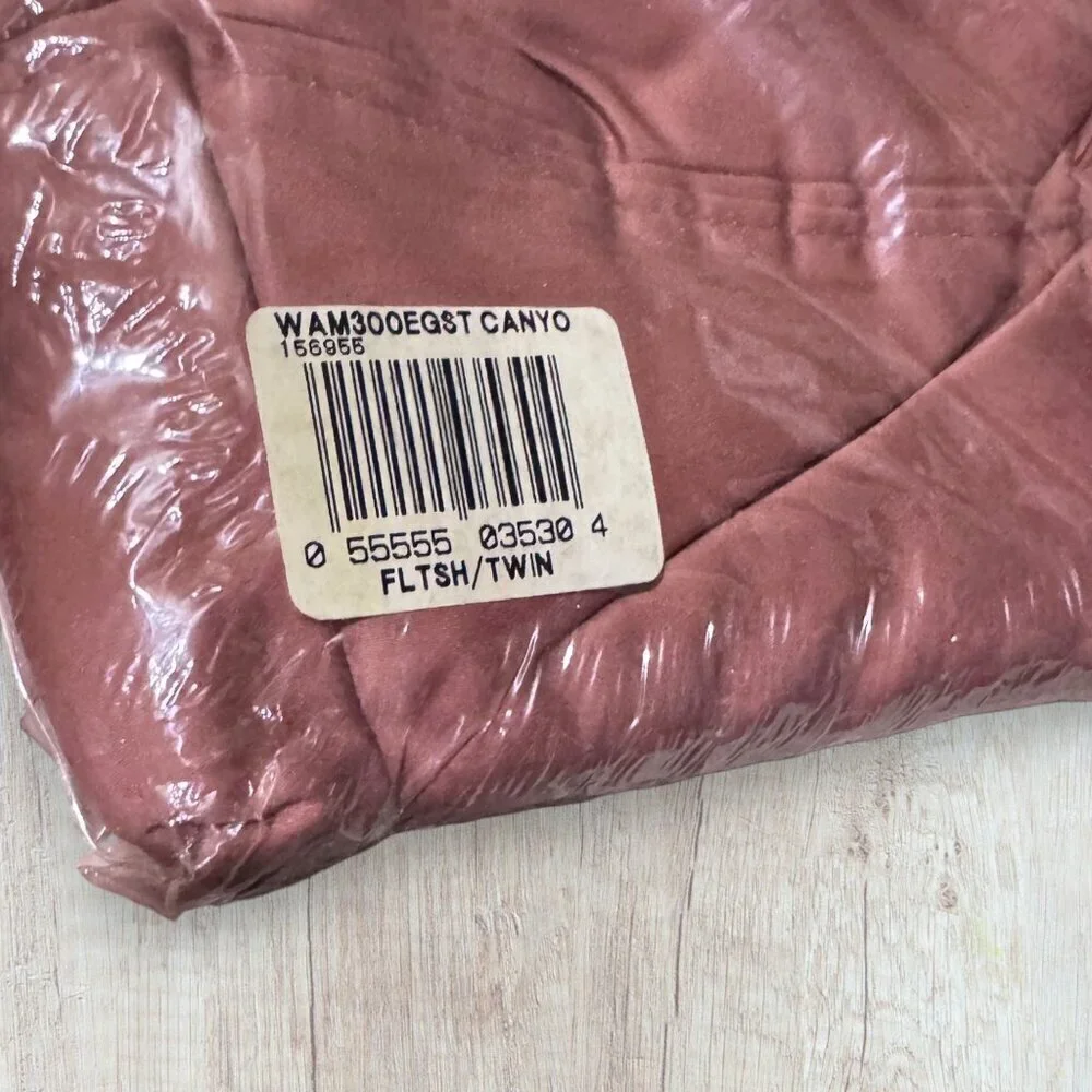 NEW Vintage WAMSUTTA Twin Flat Sheet Canyon Rust Color NIP NWT